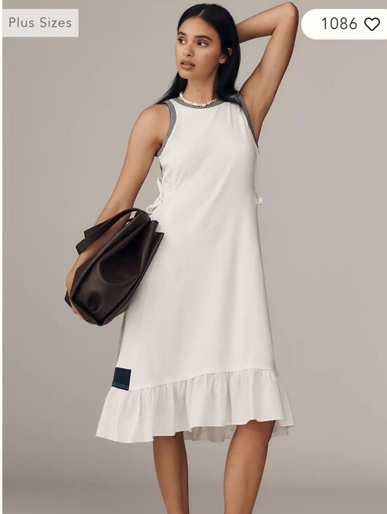 Anthropologie Dresses & Skirts - NWT Daily Practice Ball Toss Pleated Midi Tank Dress